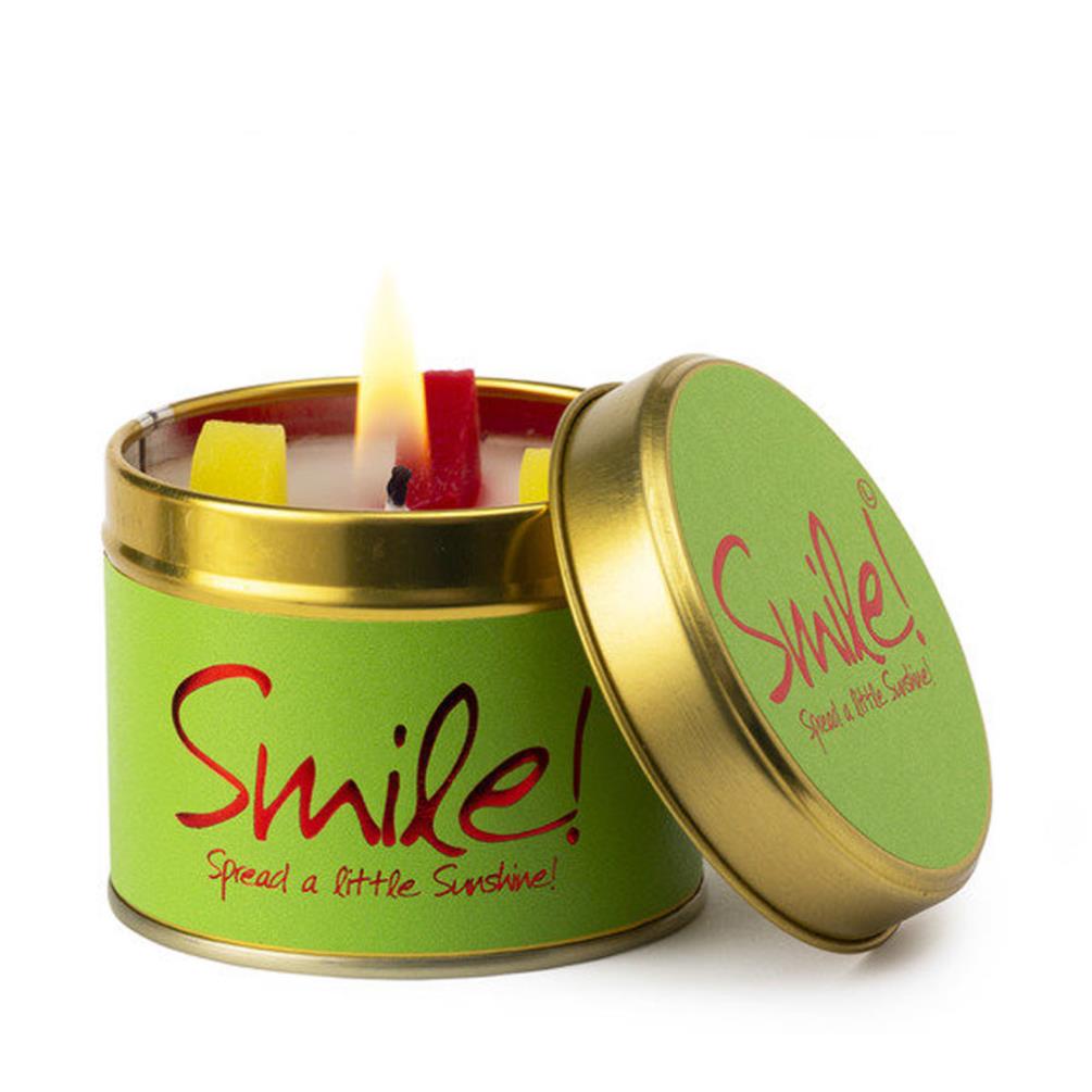 Lily-Flame Smile Tin Candle £9.89